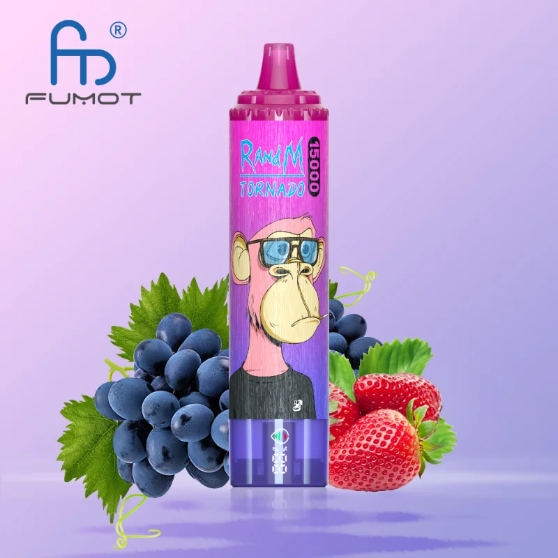 RandM-Tornado-15000-Strawberry-Grape FUMOT 15000 Erdbeere Traube – 15000 Züge Einweg E Zigarette