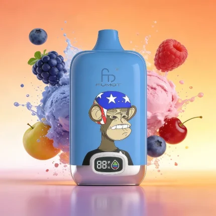 FUMOT 12000 Blaubeere Kaugummi – 12k Vape Einweg-E-Zigarette