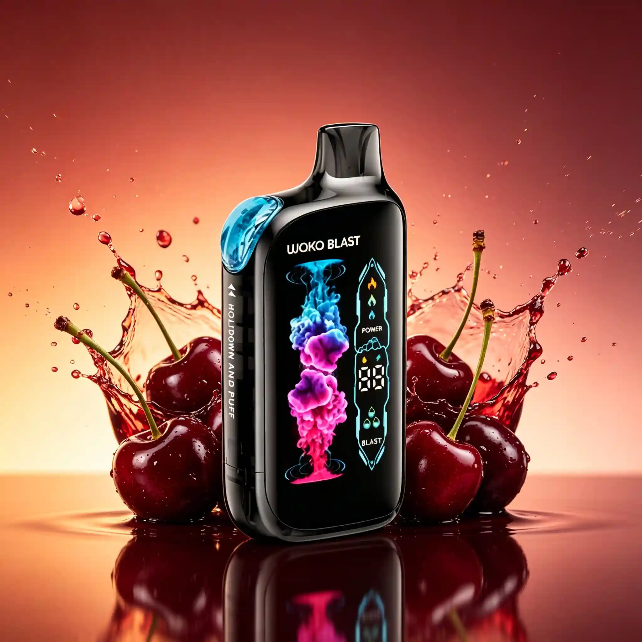 Dark-Cherry-Waka-Blast-45000-Puffs Dark Cherry + Ice Mix - Waka Blast 45000 Puffs