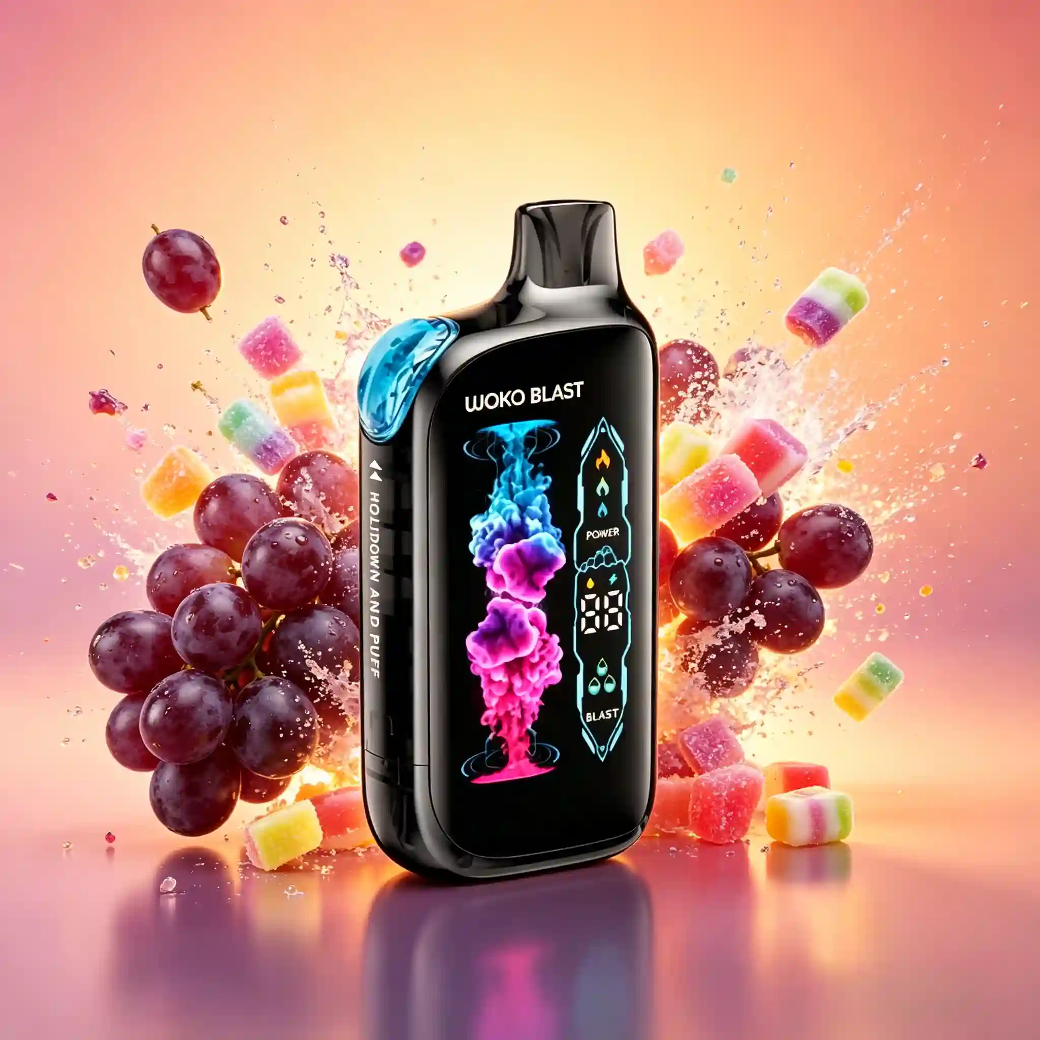 Grape-Candy-Waka-Blast-45000-Puffs Grape Candy + Ice Mix - Waka Blast 45000 Puffs