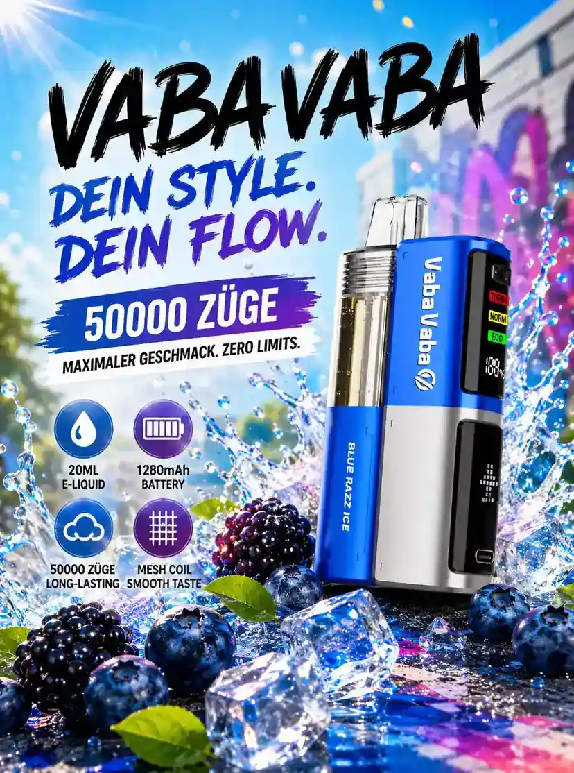 Vaba V50K — Dein Style. Dein Flow. 50000 Züge