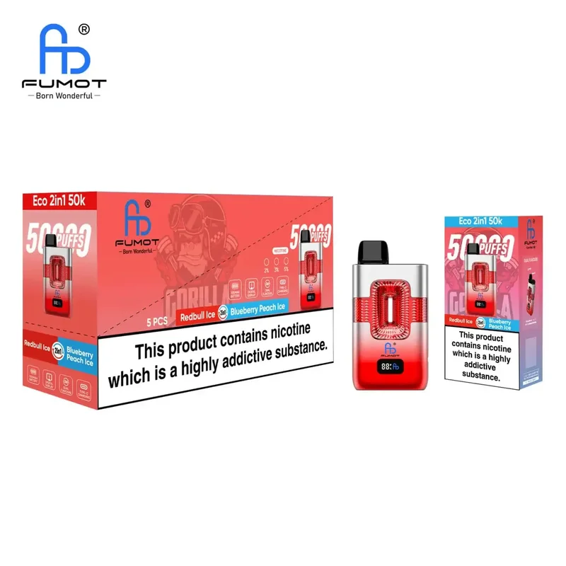 Fumot ECO 2-in-1 50000 - Red Bull Ice & Blueberry Peach Ice