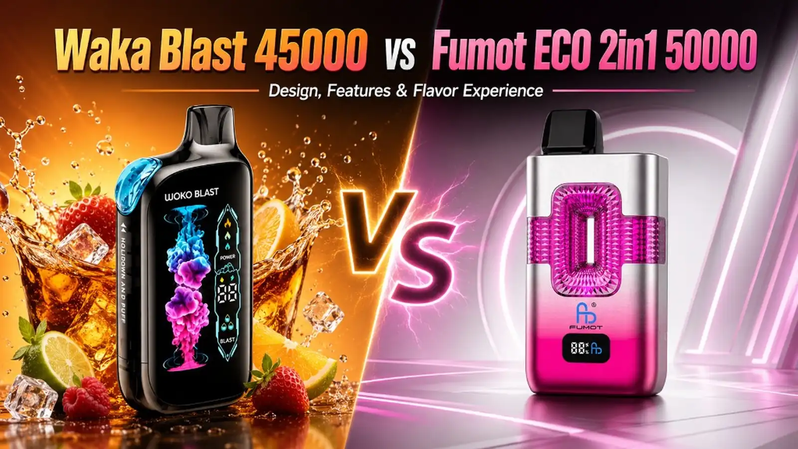 Waka Blast 45000 vs Fumot ECO 2in1 50000